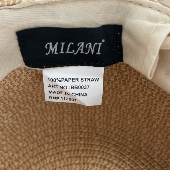 Straw hat, wide brim, never worn - Picture 3 of 5